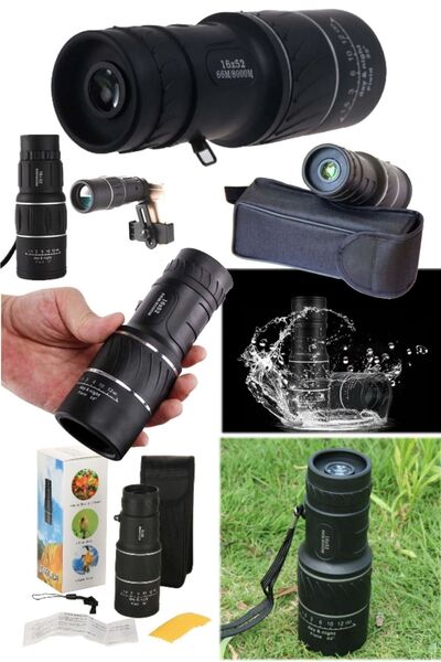 Munico Kuş Gözlemleme İçin Tek Lensli Dürbün 16x52 Avcılık Doğa Kamp Portatif...