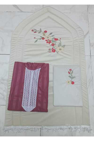 Gerenic Prayer rug set consisting of prayer rug, prayer mat and Quran cover