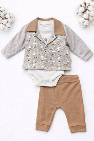 Pure Boutique Σετ 3 τεμαχίων για αγοράκι, φορμάκι, σακάκι, παντελόνι, κομψό β...