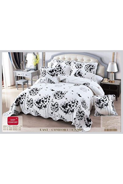 ANATOLIATEKSTILE Premium Bedspread Set, 5 Pieces, Soft Quilted Material, Doub...