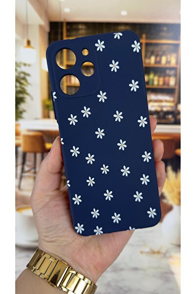 Vip Case Redmi 12 Uyumlu Mini Papatya Desenli Silikon Darbe Emici Klasik Koru...