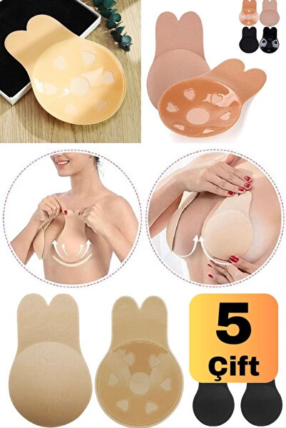Munico 5 Çift Askısız Kendinden Yapışkanlı Göğüs Yeniden Silikon Görünmez İç ...