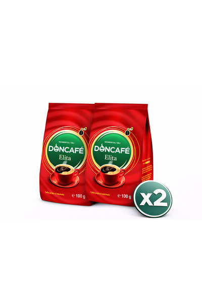 DONCAFE Pachet 2X - Doncafé Cafea Prăjită și Măcinată Elita 100 g – Aromă Int...
