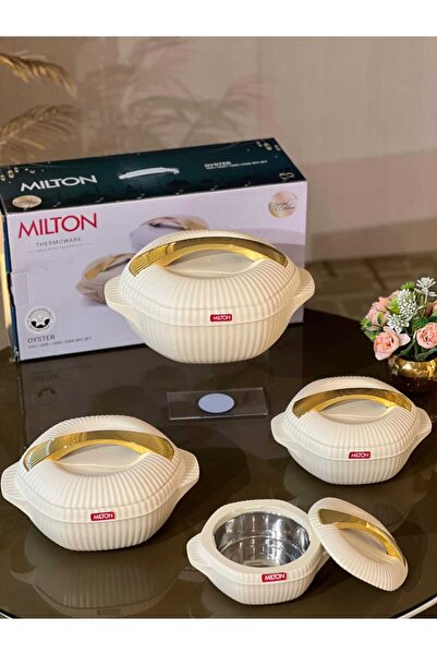 Generic Milton Oyster Insulated Casserole Set.