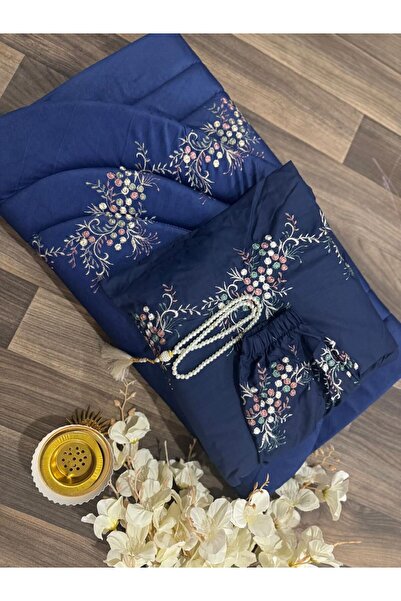 BASDEMIR Luxury Royal Prayer Set - Padded prayer mat, soft prayer shawl, and ...