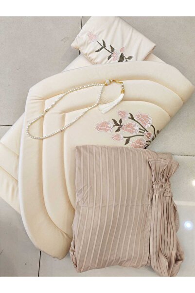 ASDM Luxury Royal 3-Piece Prayer Set - Cool Cotton Prayer Sheet and Padded Pr...