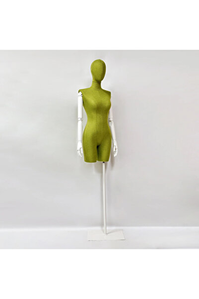 MD Vİtrin Dekorasyon 38 BEDEN AHŞAP KOLLU PANTOLON GİYEBİLEN TERZİ MANKENİ EL...