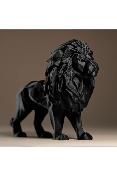 rengine Geometrik Aslan Heykeli