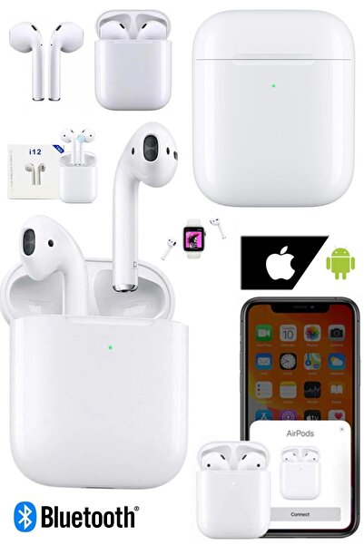 Munico Yeni 2.seri Ios & Android Uyumlu Bluetooth Kulaklık Beyaz Uzun Şarj Za...