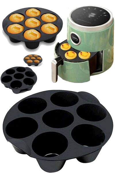 Munico Airfrey Muffin Cupcake Tepsisi 7 Gözenekli Universal Hava Fritöz Akses...