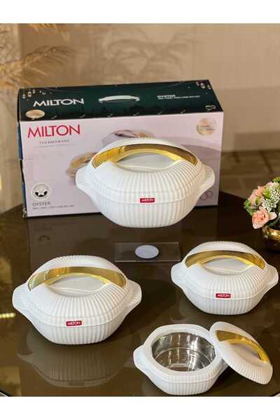 Generic Milton Oyster Insulated Casserole Set.