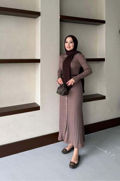 Rimel Moda Aller Mercerized Dress Brown