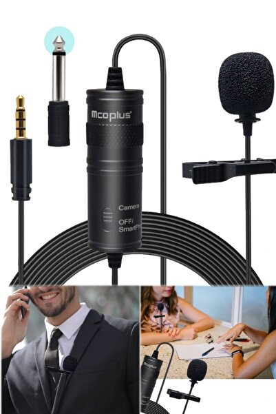 Munico Telefon & Pc Uyumlu Yaka Mikrafonu Profesyonel 6 Metre Konferans Sunum...