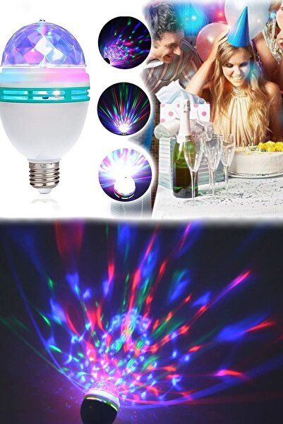 Munico Rengarenk Led Enerji Tasaruflu E27 Led Döner Başlıklı Ampul Lamba Disc...