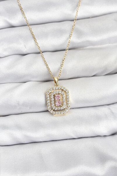 Epilons سلسلة فولاذية من نوع Bfs 316L مطلية باللون الذهبي موديل حجر الزركون ل...