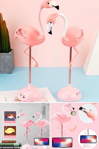 Munico Dokumatik 3d Flamingo Gece Lambası Çalışma Odası Çocuk Odası Için Idea...