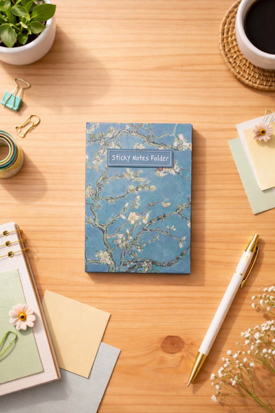 matheon مجلد ملاحظات لاصقة بنمط فان جوخ |   دفتر ملاحظات لاصق |   مجموعة أدوا...