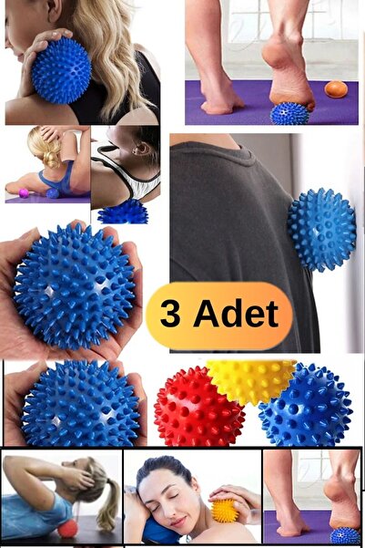 Munico 3 Adet Profesyonel Fitness Cardio Pilates Mini Küçük Boy 6 Cm Dikenli ...