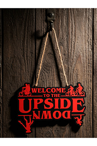 HyperDesign Stranger Things Temalı Dekoratif Kapı & Duvar Süsü – Askılı Welco...