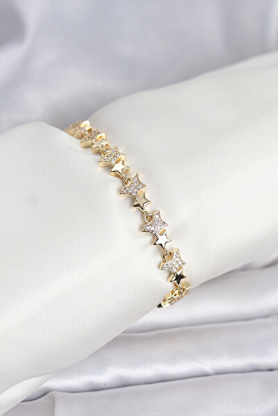 blackpure Brass Gold Color Vip Series Star Model Zircon Stone Women's Bracelet