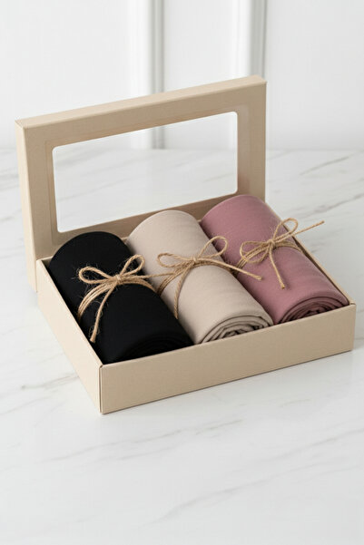 EFFRENATU 3-Piece Women's Stretch Fabric Fabric Shawl Set – Soft Tones – 70×1...