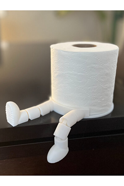 HyperDesign Eğlenceli Ayaklı Tuvalet Kağıdı Tutacağı – PLA Dekoratif Peçetelik
