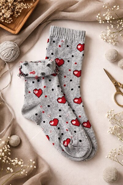 your trend socks 12 Çift Kadın Soket Çorap, Terletmeyen, Kokusuz, Pamuklu Çorap - Karışık Renk/Desen - Mevsimlik