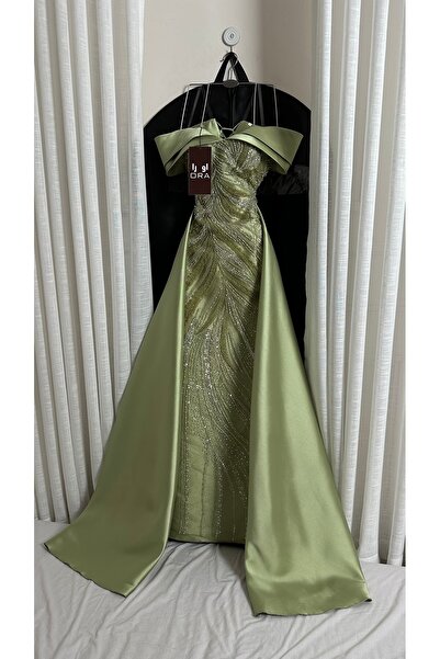 Ora فستان تفاحي كلفه شك ذيل ميكادو