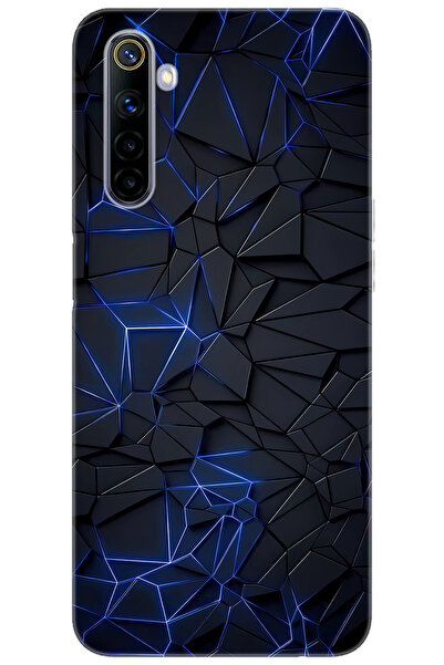realme 6 (RMX2001) Uyumlu Kılıf Desen Baskılı Silikon Karmaşık Design STK:1874