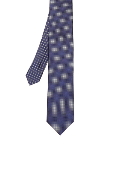 Network Lacivert Puantiyeli İpek Kravat