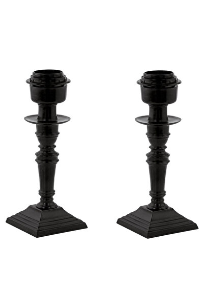 Eglo Set of 2 Margate candlestick-shaped table lamps, height 34.5 cm, E27, 60...