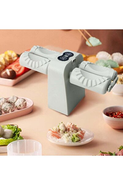Binshihon Home Electric Dumpling Maker, Double Head Dumpling Maker Press
