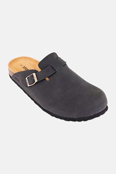 MUDD Men Adjustable Buckle Cork Clogs, Black