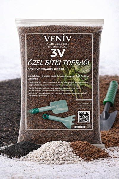 VENİV Özel Bitki Toprağı Besin ve Mineral İçerikli- Köklendirici - Torf Leona...