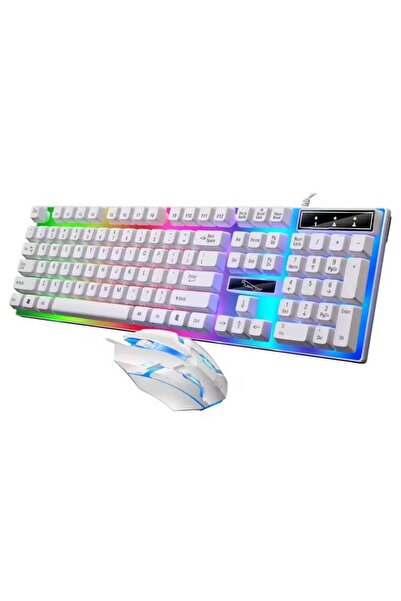 Generali Generic Led Gaming Keyboard With Mouse Set White