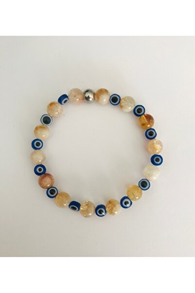 MK tasarım سوار من حجر السيترين الحقيقي - MKT.1.101.62 سوار مريح، مهدئ للروح،...