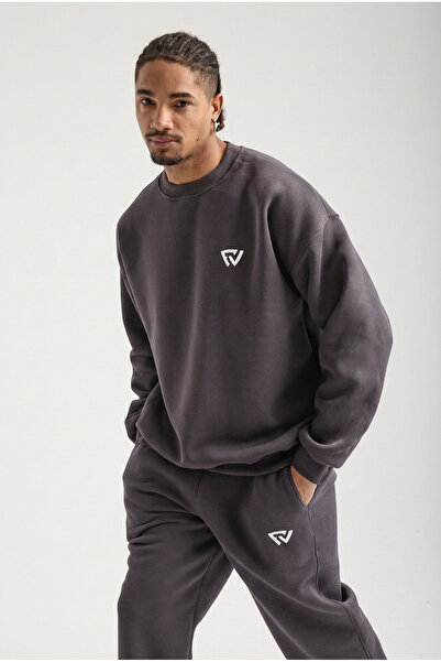 Fer Valiant Unisex Basic Oversized Crew Neck Sweatshirt