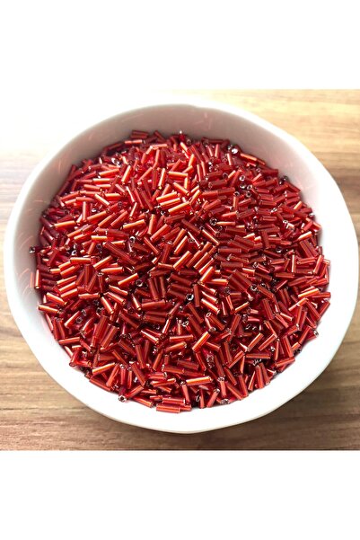 312 KONSEPT Mărgele din sticlă tăiată de calitate, de 40 de grame, roșu burgundă