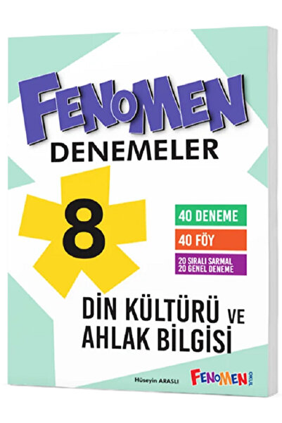 Açı Yayınları 8.Sınıf Fenomen LGS Din Kültürü ve Ahlak Bilgisi 40 Lı Branş De...