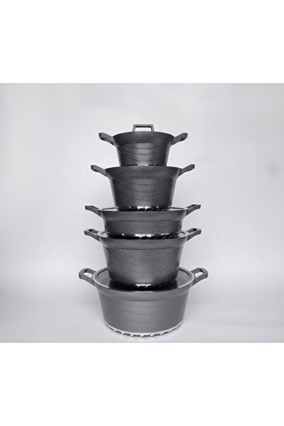 ALSAIF KITCHEN Granit Kaplama Yapışmaz Tencere ve Tava Seti – Isıyı Eşit Dağı...