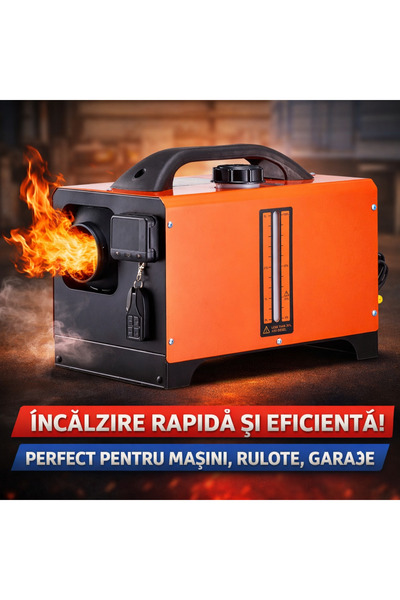 VEVOR Дизелов въздушен отоплител 8KW 12–24V с дистанционно управление, цифров...
