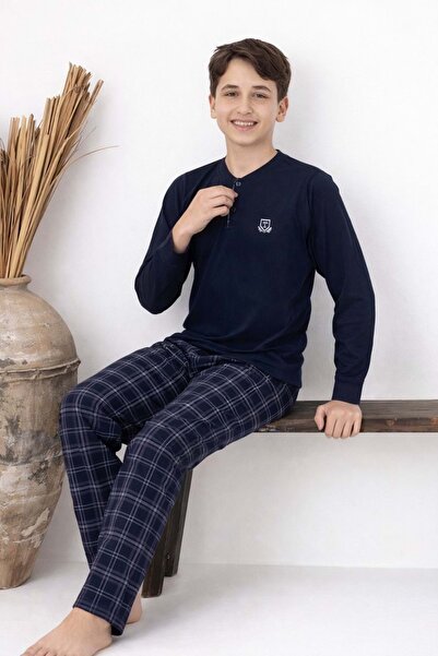 gültekin bebe Tarık 11-16 Yaş Erkek Çocuk Pijama Takım T Armalı-4234310 - LAC...