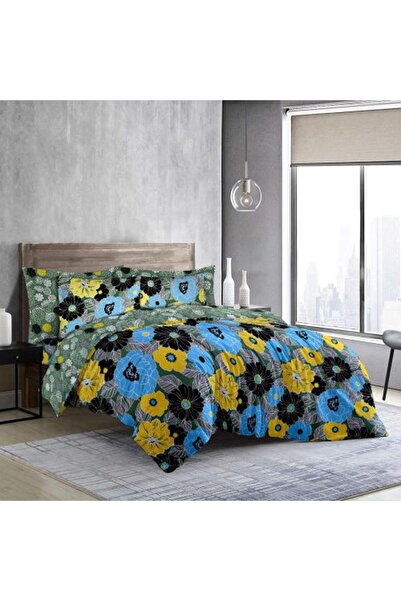 ceneric Duvet Set with Removable Filling - Fiore Blue