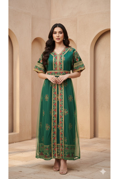 Maison Emarat Haq Al Leila edition traditional jalabiya kaftan Dress