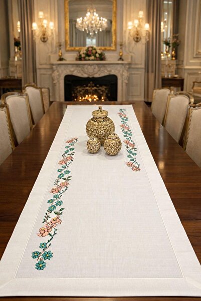 nchomedeniz elişi kanaviçe aplikeli runner