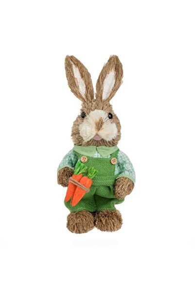 OEM Figurina Decorativa de Paste Iepure din Iarba cu Morcov 32cm Ideal Acasa ...
