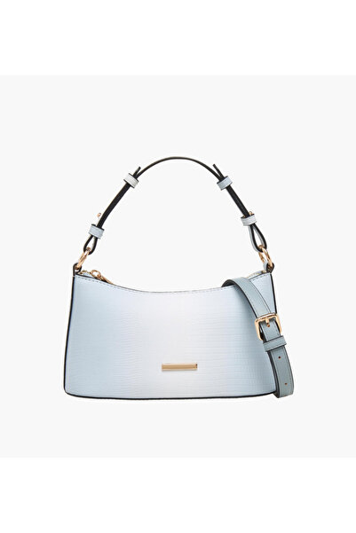 SASHA Jul Textured Shoulder Bag with Detachable Strap