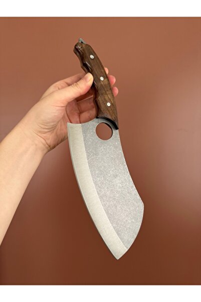 ATAK Almazan Ahşap Şef Bıçağı - Piknik Mutfak Bıçağı - Kılıflı - İsim yazılır.