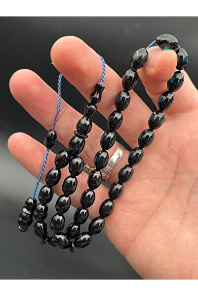 Cemhan Göksal Fire Amber Prayer Beads 7X11 mm Handmade Special Design Collect...