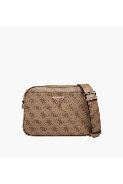 Guess Meridian Monogram Print Crossbody Bag with Detachable Strap